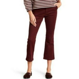 5/$25 J. Crew Maroon Sammie Cropped Pants